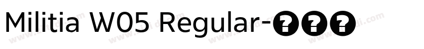 Militia W05 Regular字体转换